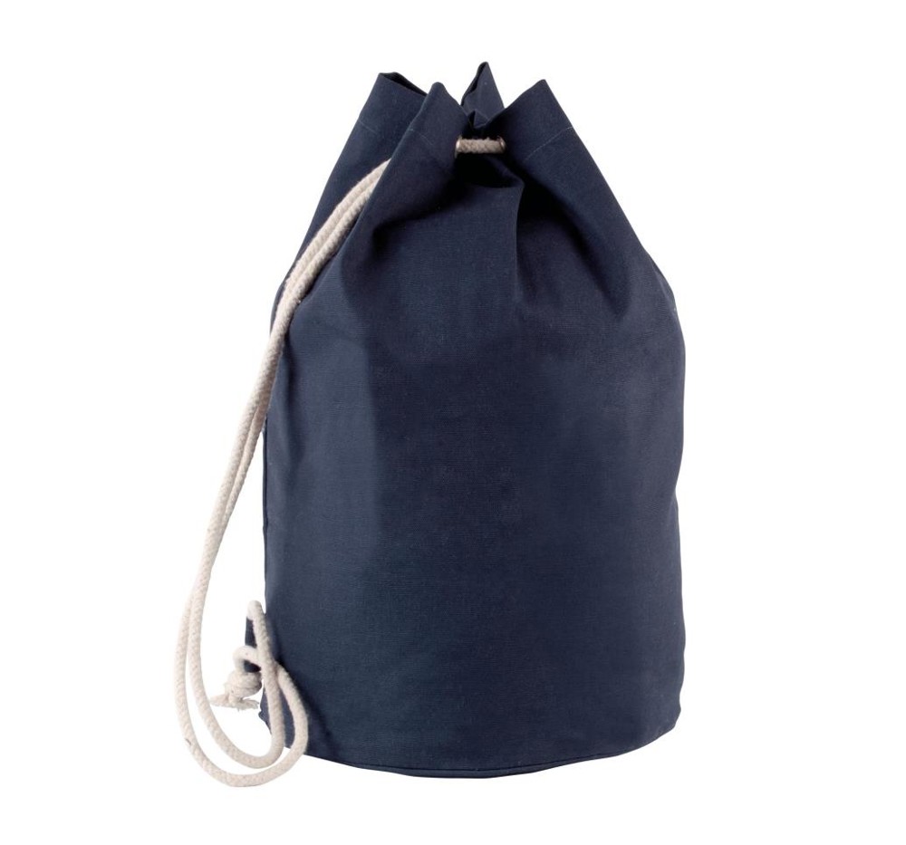 Katoenen tas met koord in marinestijl - Navy