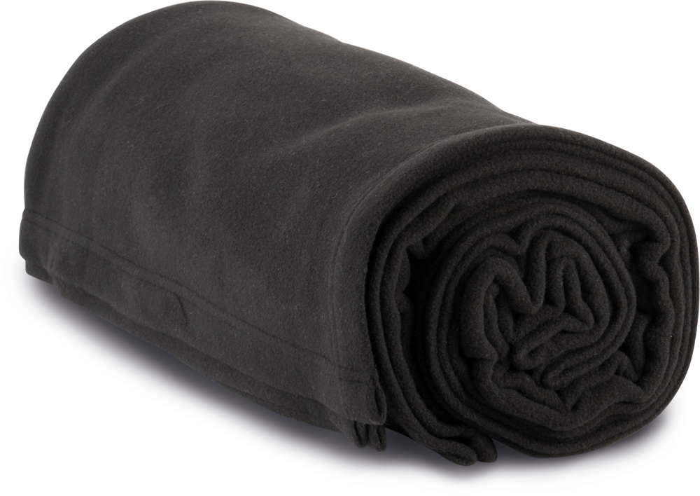 KP424 - Plaid van fleece - Black