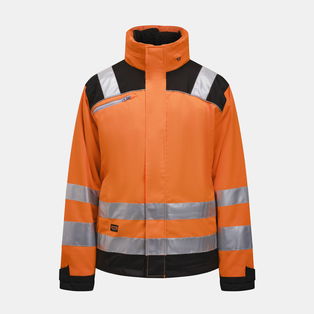 Jobman - 1347 Hi-Vis Winter Jacket Star - Oranje/Zwart