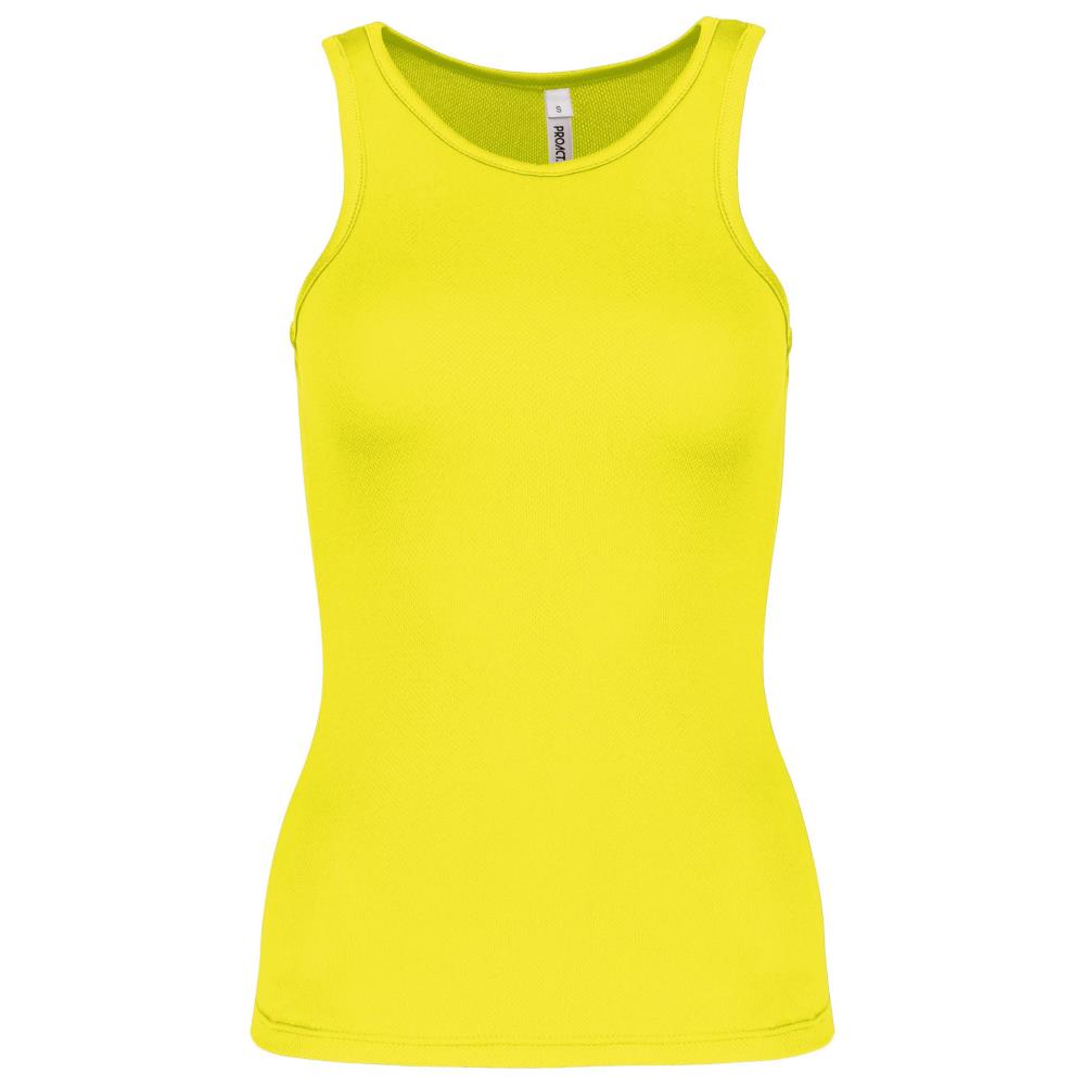 Damessporttop - Fluorescent Yellow