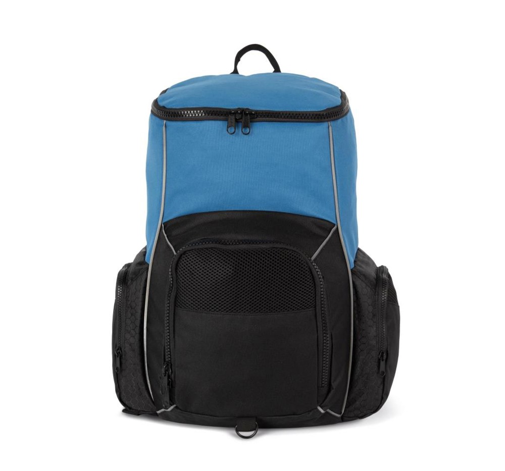 Gerecycleerde en sportrugzak met vak voor spulletjes - light royal blue/black