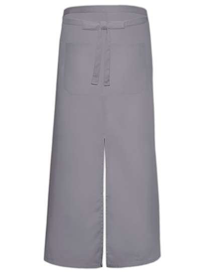 Bistro Apron With Split And Front Pocket - Mouse Grey