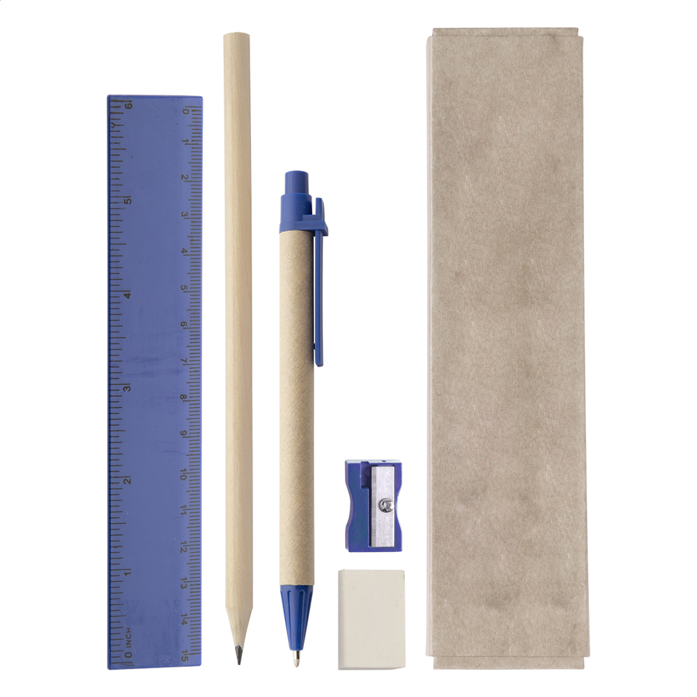 Monoli - kantoorset - blauw/natuurlijk