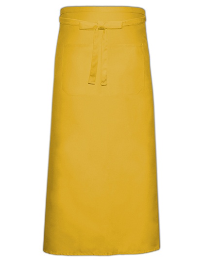 Bistro Apron With Front Pocket - Yellow