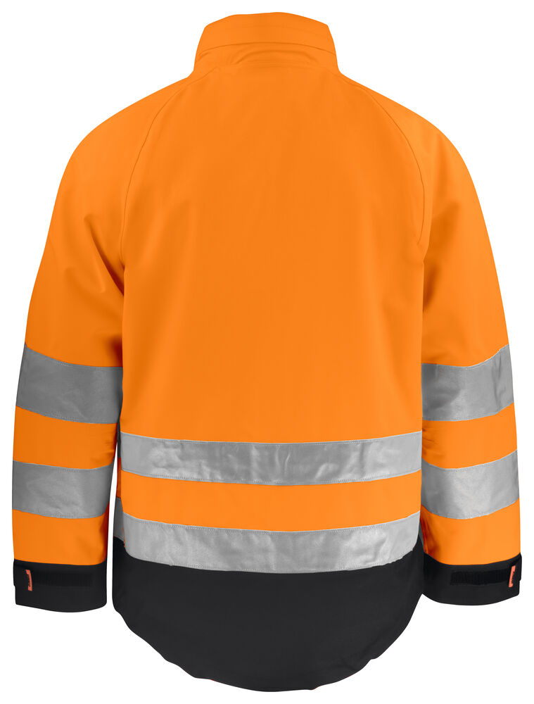 Jobman - 1273 Hi-Vis Shell Jacket Oranje/Zwart 3XL