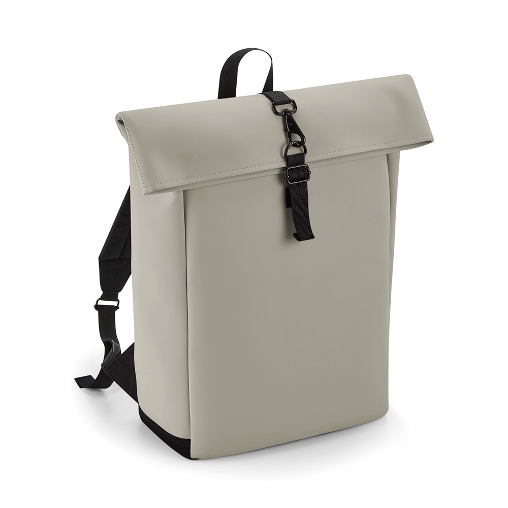 BG335 - Rugzak met roll-top klep in mat polyurethaan - Clay