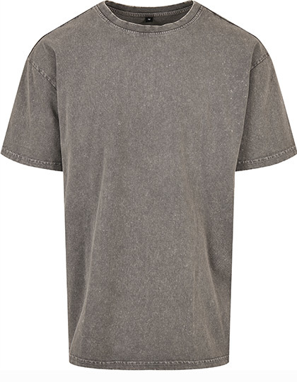 Acid Washed Heavy Oversize Tee - Dark Khaki