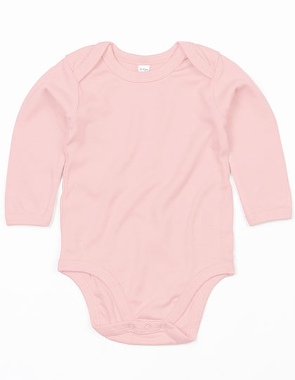 Baby Long Sleeve Bodysuit - Powder Pink
