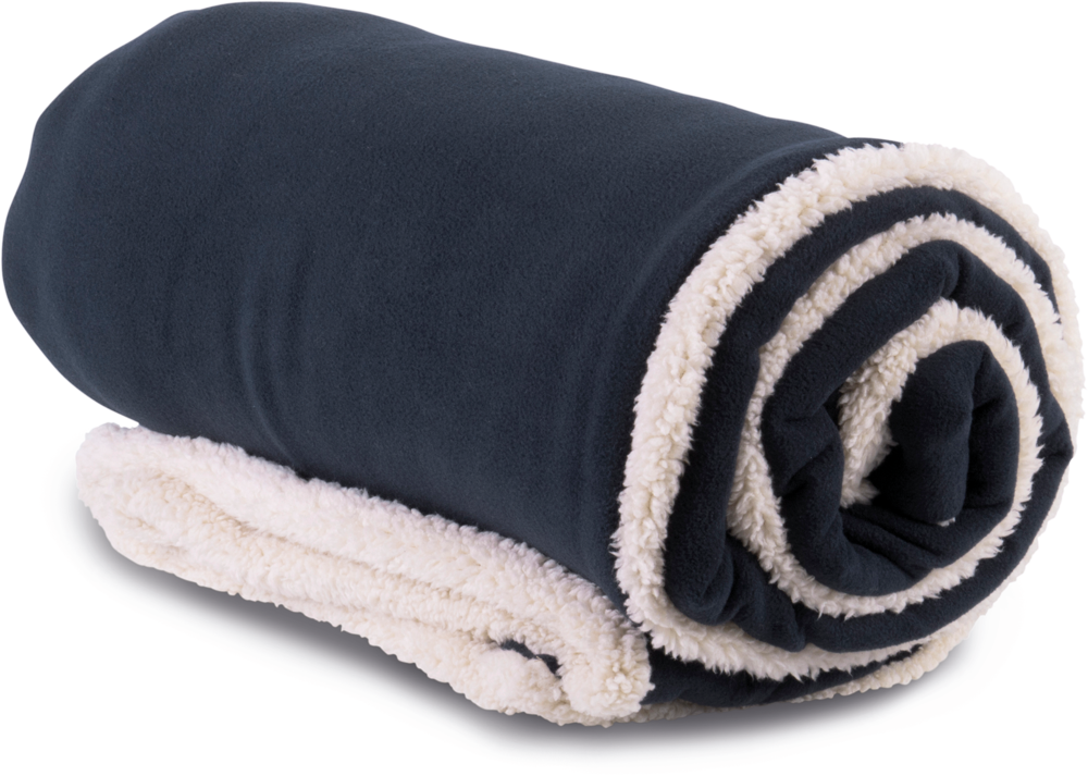 KP431 - Plaid van sherpa - Night Navy