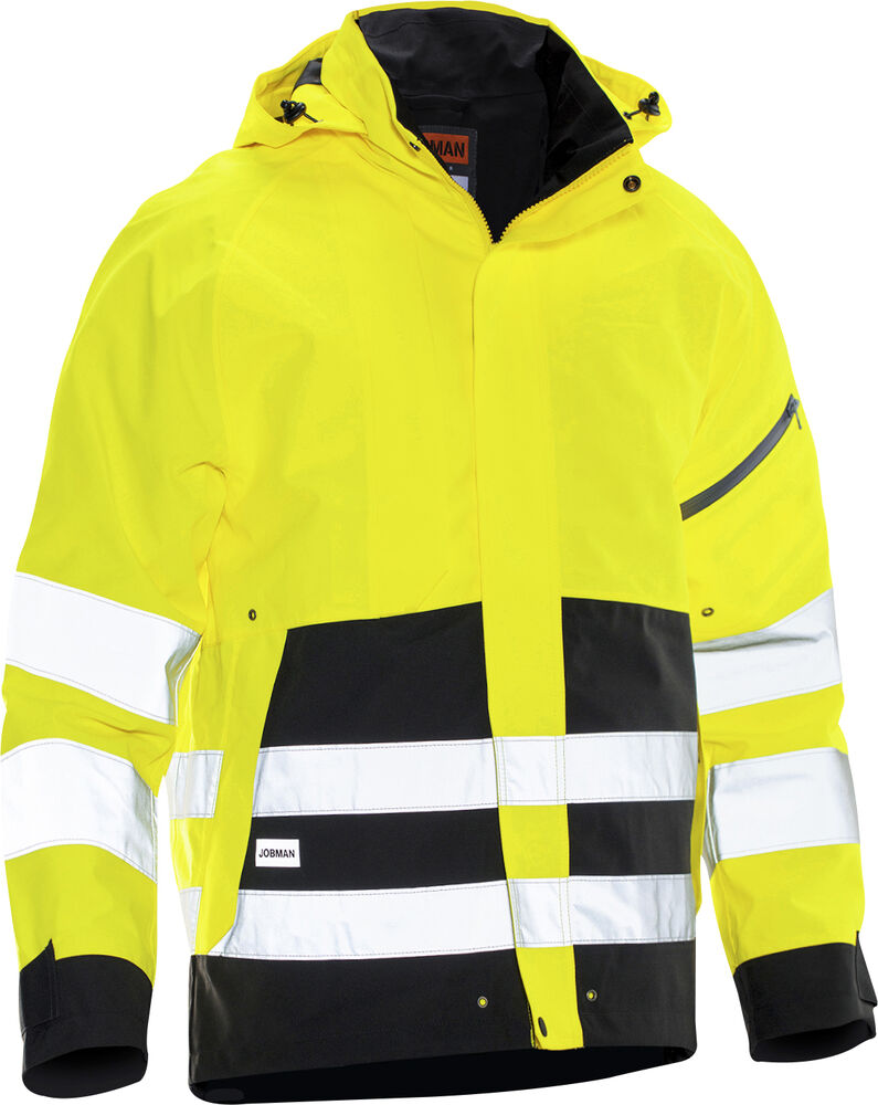 Jobman - 1273 Hi-Vis Shell Jacket - geel/zwart