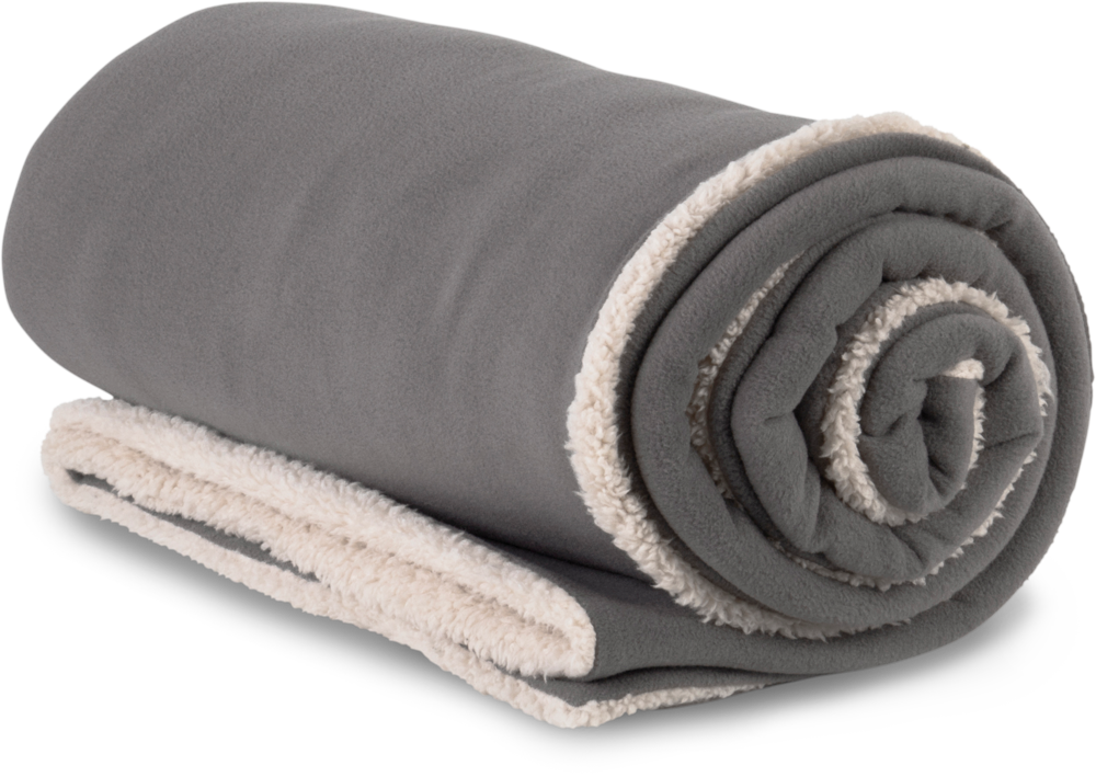 KP431 - Plaid van sherpa - Steel Grey