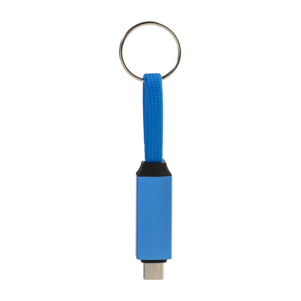 Keycab - sleutelhanger 60W USB-C kabel - blauw