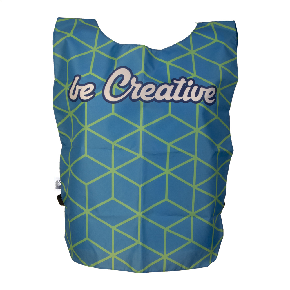CreaTeam - custom made RPET-sportvest - zwart/wit