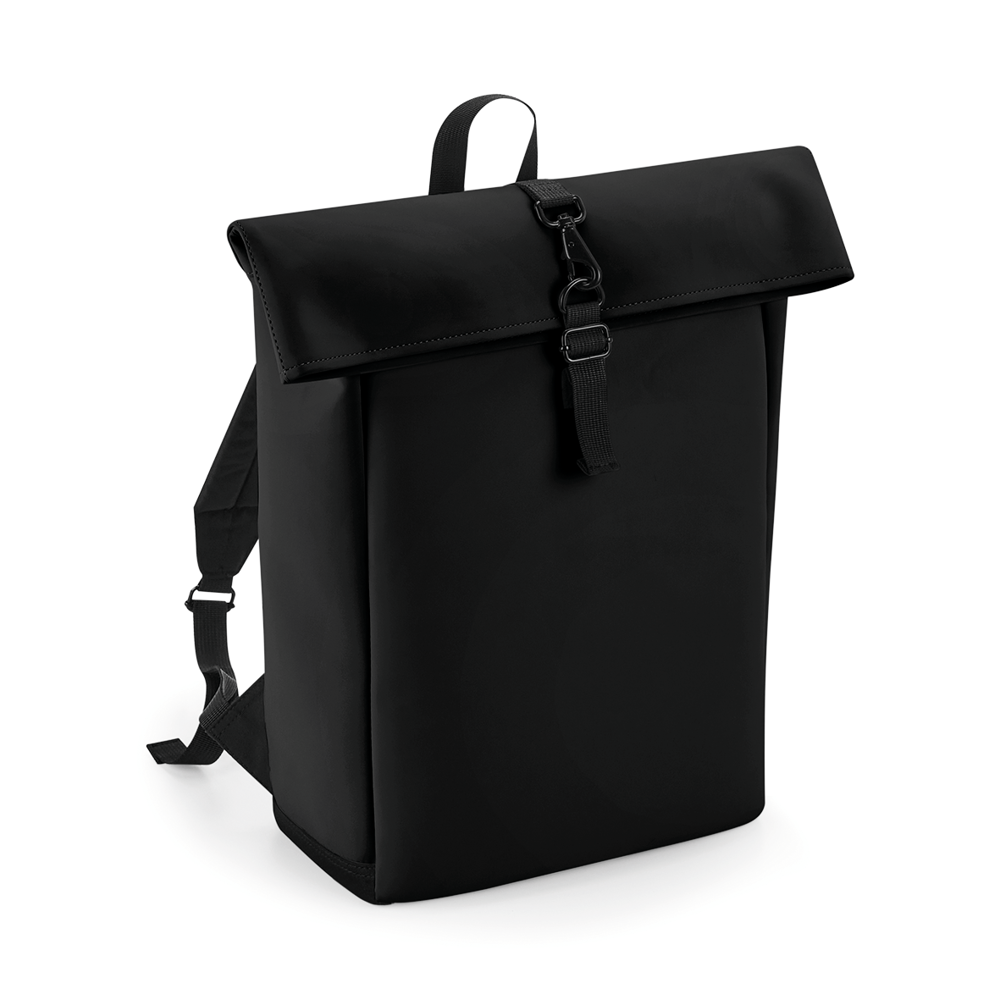 BG335 - Rugzak met roll-top klep in mat polyurethaan