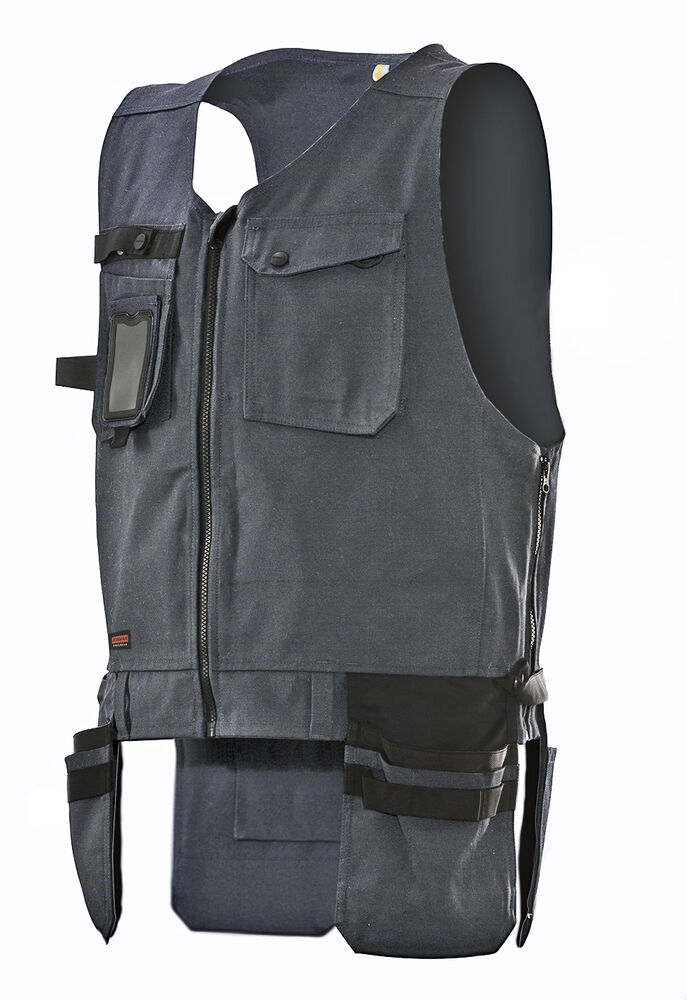 Jobman - 7381 Vest Core HP - Donkergrijs/Zwart
