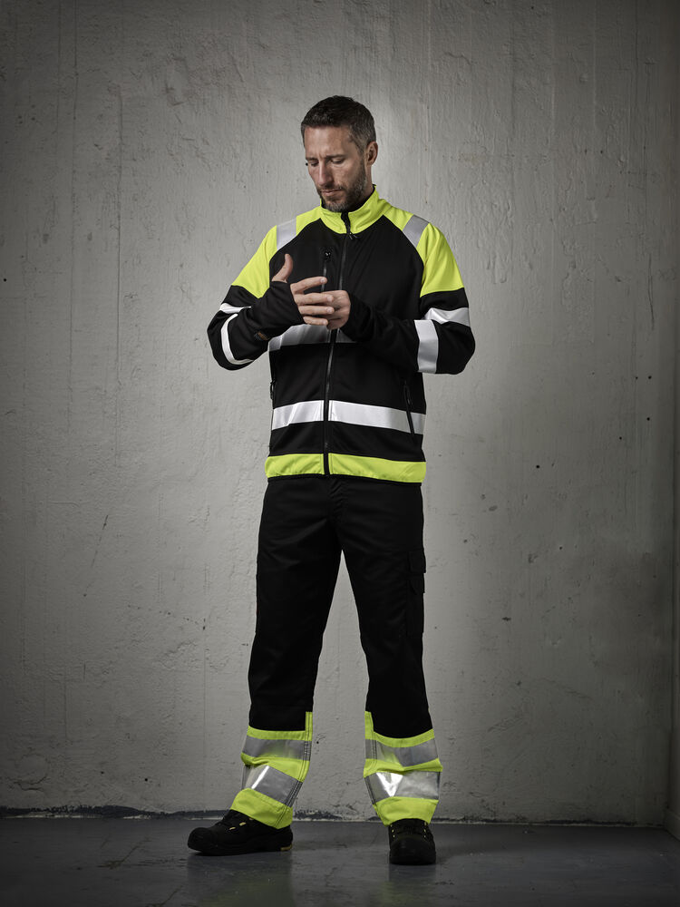 Jobman - 2314 Hi-Vis Service Trousers Zwart/Oranje C58